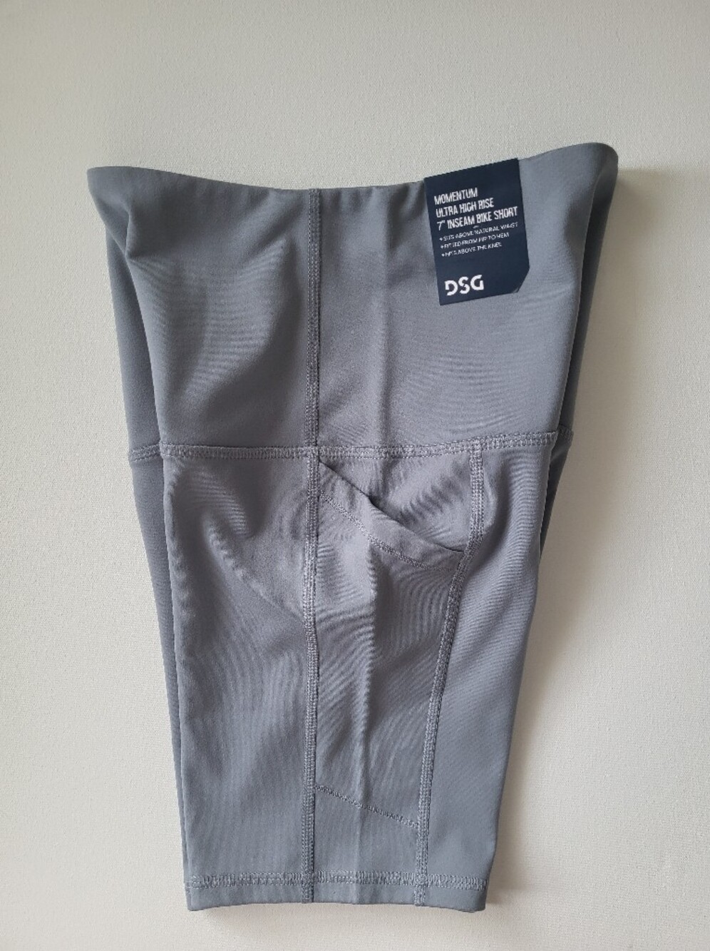DSG Gray Momentum Ultra High Rise 7" Inseam Athletic Bike Shorts NWT XS